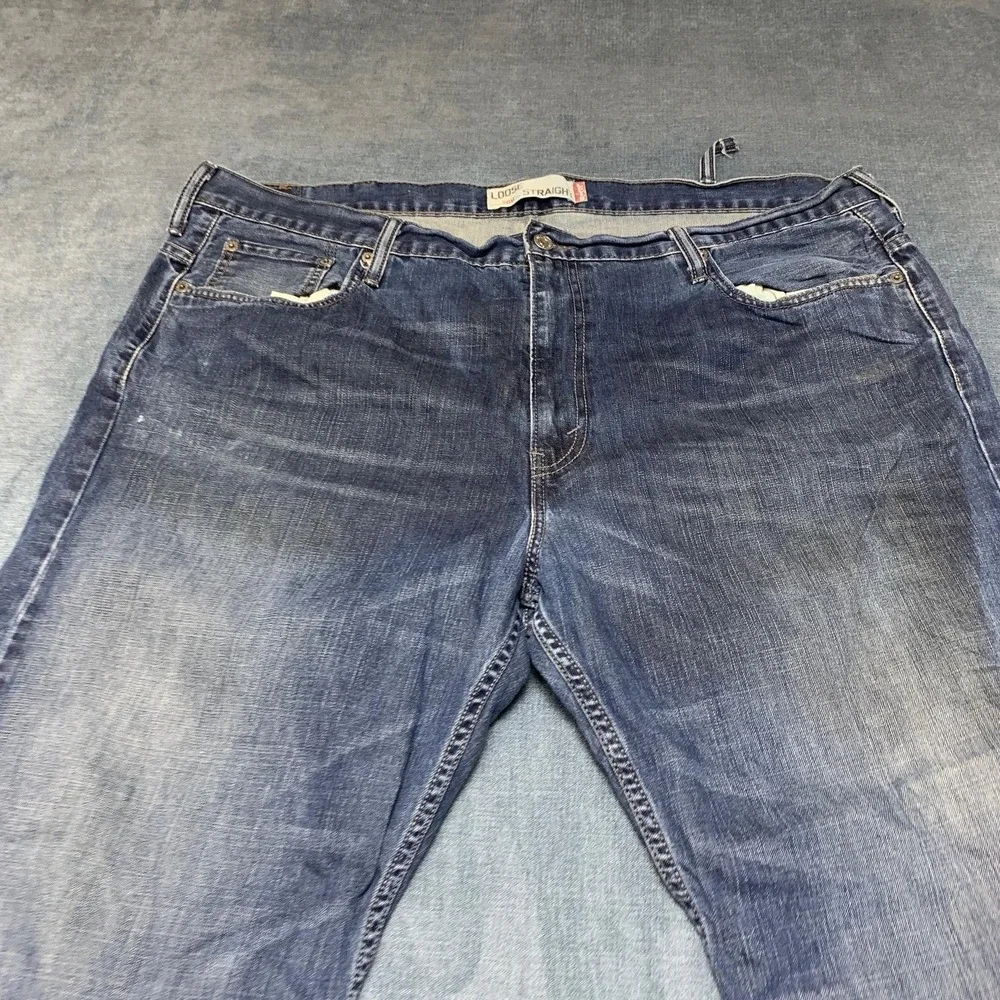 Vintage Levi's 569 Jeans Mens 42x30 Blue Denim Cotton Loose Straight Leg Y2K